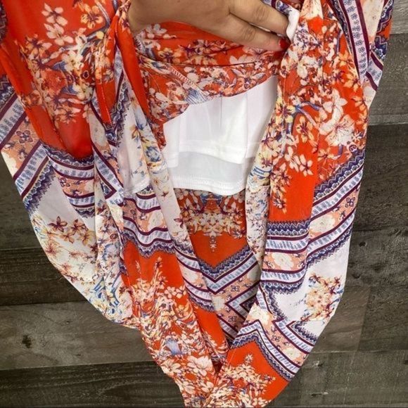 Soieblu Scarf Print Strappy Maxi Dress - Picture 12 of 14